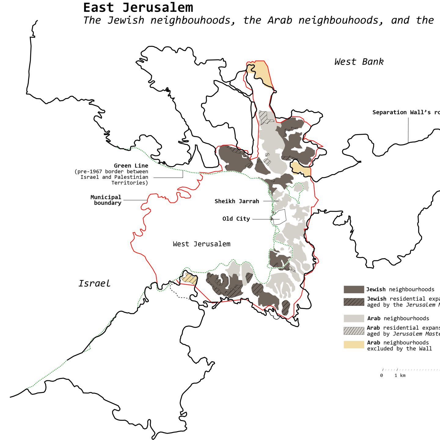The space of the conflict in Jerusalem
